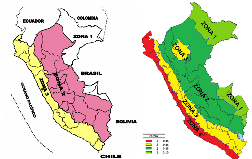 Evolution of seismic zoning map.